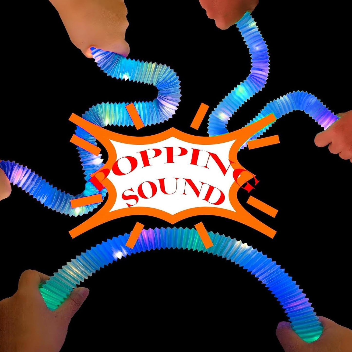 Blue 24 Pack Light Up Party Favors Supplies,Bulk Glow Sticks Bracelet,Necklace Accessories for Kids,Birthday Return Gifts Treats,Easter Basket Goodie Bag Stuffer Fillers for Boys Girls